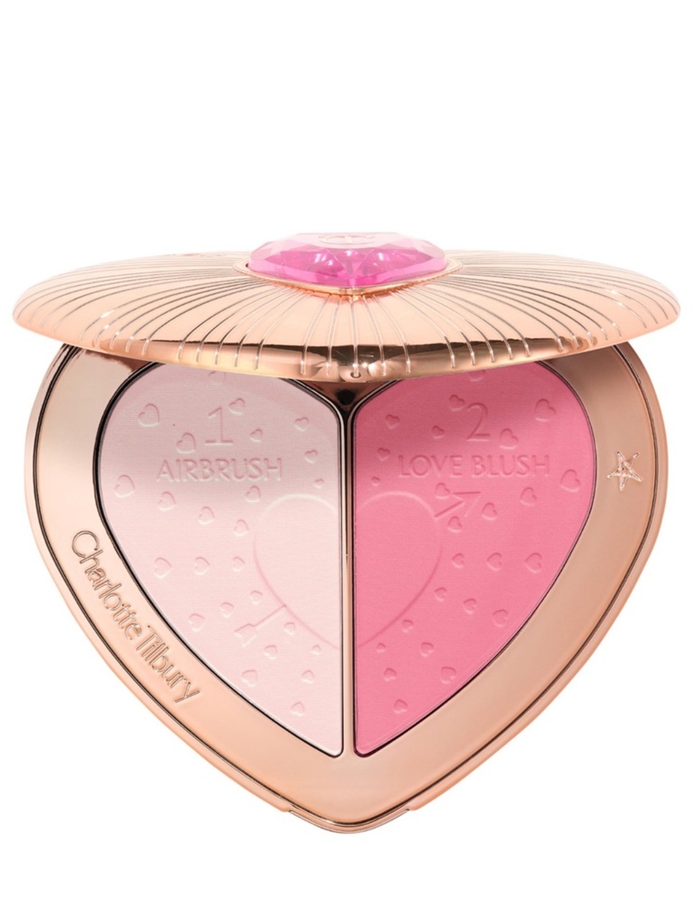 Charlotte Tilbury Pillow Talk Beauty Soulmates Finish & Blush Powder Palette